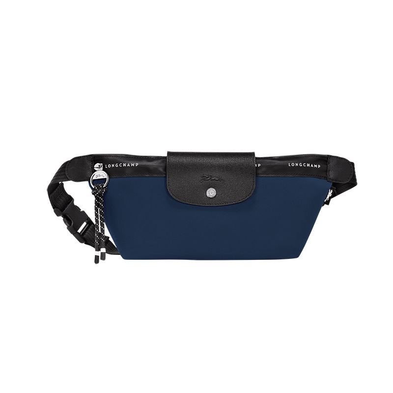 颜色: 海军蓝, Longchamp | LONGCHAMP/珑骧24新款 女士中号帆布拉链按扣腰包