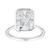 颜色: silver, LuvMyJewelry | Nerina 14K Gold Radiant Bezel Lab Grown Diamond Solitaire Engagement Ring - 5 Cts
