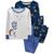 Carter's | Baby Girls 100% Snug Fit Cotton Pajamas, 4 Piece Set, 颜色Blue