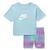 商品NIKE | Printed Dri-FIT™ Bike Short Set (Little Kids)颜色Rush Fuchsia