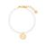 商品第5个颜色Gold-Plated-U, brook & york | Baroque Freshwater Imitation Pearl Cami Initial Bracelet