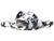 color White/Black Marbled Tie-Dye, Crocs | Classic ll Slide - Tie-Dye Graphics