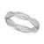 Essentials | And Now This Cubic Zirconia Twist Silver Plate Ring, 颜色Silver