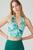 color Blue Multi, Urban Outfitters | UO O-Ring Halter Top