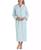 颜色: Mint, Miss Elaine | Plus Size Embroidered Waffle-Knit Robe