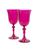 商品第7个颜色FUCHSIA, Estelle Colored Glass | Tinted Regal Goblets 2-Piece Set
