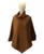 颜色: Dark Camel, Michael Kors | Women's Wide-Rib Button Turtleneck Poncho
