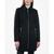 Michael Kors | Women's Petite Club-Collar Zip-Front Coat, 颜色Black
