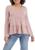 color Lilac Mauve, Love, Fire | Junior's Long Sleeve Tiered Top