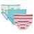 商品第11个颜色Natural Tangled Kittens/Iceberg/Anniversary Bobsled Stripe, KicKee Pants | Print Underwear Set 3-Pack (Big Kids)