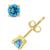 商品第3个颜色Blue Topaz, Macy's | Gemstone Stud Earrings in 14K Yellow Gold