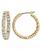 颜色: Gold, On 34th | Crystal Station Medium Hoop Earrings, 1.1", Created for Macy's