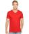 商品Lacoste | Short Sleeve Pima Jersey V-Neck T-Shirt颜色Red