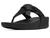 颜色: Black, FitFlop | Lulu Folded-Knot Leather Toe-Post Sandals