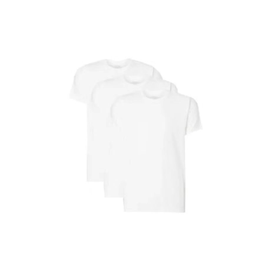 颜色: 白色, Calvin Klein | CALVIN KLEIN CK 3 PACK T-SHIRTS 纯色圆领短袖T恤男款三件装