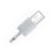 color Silver-tone, ROYCE New York | Retractable Luggage Tag