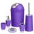 颜色: purple, Fresh Fab Finds | Bathroom Accessories Set 6 Pcs Bathroom Set Ensemble