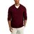 商品Club Room | Men's Solid V-Neck Merino Wool Blend Sweater, Created for Macy's颜色Red Plum
