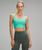 Lululemon | lululemon Energy Longline Ribbed Bra *Medium Support, B–D Cups, 颜色Paradise Green