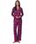 颜色: Dark Pink Print, Ralph Lauren | Women's Plaid Notched-Collar Pajama Set