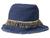 颜色: Indigo, Badgley Mischka | Woven Bucket Hat with Beaded Trim