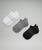 颜色: White/Heather Grey/Black, Lululemon | Men's Power Stride Tab Socks *3 Pack