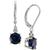 颜色: Sapphire, Macy's | Lab-Grown Sapphire (2-7/8 ct. t.w.) & White Sapphire Accent Drop Earrings in Sterling Silver (Also Available in Lab-Grown Ruby)