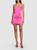 GIUSEPPE DI MORABITO | Stretch Satin Mini Bustier Dress, 颜色Hot Pink