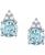 颜色: Aquamarine with 14k White Gold, Macy's | Gemstone & Diamond Accent Stud Earrings