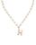 颜色: H, Ettika Jewelry | Paperclip Link Chain Initial Pendant Necklace in 18K Gold Plated, 18"