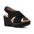 Clarks | Women's Giselle Cove Slingback Platform Wedge Sandals, 颜色Black Suede