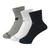 商品New Balance | Performance Cotton Flat Knit Ankle Socks 3 Pack颜色LAS95233WM/WHITE MULTI