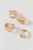 颜色: Gold, Urban Outfitters | Charli Metal Mix And Match Ring Set