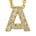 商品第1个颜色INITIAL A, Roberto Coin | Tiny Treasures Diamond & 18K Yellow Gold Initial Necklace