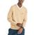 color Coastal Camel Heather, Nautica | Men's Navtech V-Neck Sweater