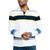 Nautica | Men's Classic-Fit Rugby Stripe Long-Sleeve Polo Shirt, 颜色Sail White