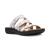 Clarks | Women's Laurieann Ayla Slip-On Strappy Sandals, 颜色White Leather