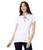 商品U.S. POLO ASSN. | Split-Neck Rose Print Polo Shirt颜色White