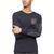 商品Calvin Klein | Calvin Klein Men's Cotton Broken Logo Long Sleeve Crewneck T-Shirt颜色Black Beauty