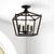 颜色: oil rubbed bronze, JONATHAN Y | Plains Mini Lantern 12" 4-Light Iron Modern Farmhouse LED Flush Mount