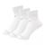 商品New Balance | Performance Cotton Flat Knit Ankle Socks 3 Pack颜色LAS95233WT/WHITE