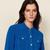 color Royal Blue, Sandro | Fancy stitch knitted cardigan