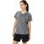 商品Asics | Ready-Set Lyte V-Neck Short Sleeve颜色Dark Grey Heather