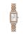 商品Olivia Burton | Rectangle Bracelet Watch, 20.5mm颜色White/Rose Gold