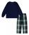 颜色: White Gordon Plaid, Ralph Lauren | Toddler Long Sleeve Tee and Woven Pant, 2-Piece Set