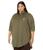 商品Carhartt | Plus Size Rugged Flex® Relaxed Fit Midweight Flannel Long Sleeve Plaid Tunic颜色Basil Heather