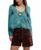颜色: Mineral Blue, Free People | Women's Embroidered Lace Shirt