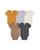 颜色: Brown, Bloomie's Baby | Boys' Solid Cotton Bodysuit, 5 Pack - Baby