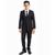 商品第1个颜色Black, Perry Ellis | Big Boy's 5-Piece Shirt, Tie, Jacket, Vest and Pants Solid Suit Set