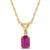 颜色: Ruby Red, Macy's | Sapphire (3/4 ct. t.w.) & Diamond Accent 18" Pendant Necklace in 14k Gold (Also in Ruby)